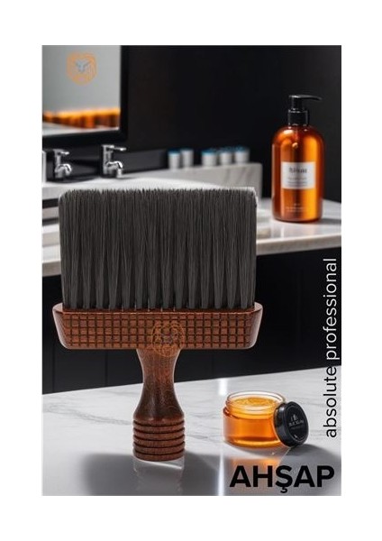 Fade Ense Saç Kıl Fırçası Ahşap
