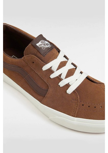 Sk8-Low Uniseks Kahverengi Spor Ayakkabı - VN0009QR fırsatları