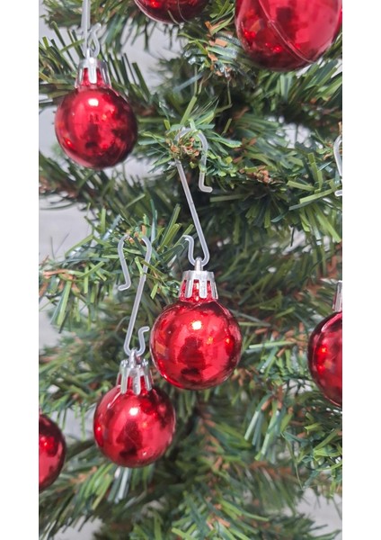 Yılbaşı Süsü Kırmızı Işıltılı Renkli Cici Top 3 cm 9lu Yılbaşı Yeni Yıl Çam Ağacı Süsü modelleri