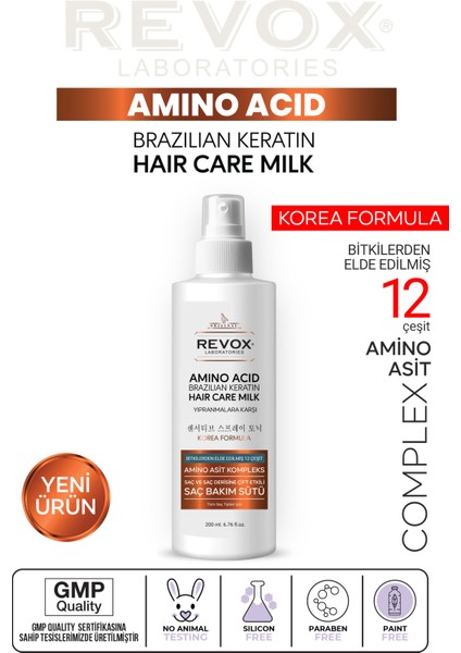 Amino Asit Saç Bakım Onarıcı, Nemlendirici, Dökülme Karşıtı Set / Şampuan & Keratin Saç Bakım Sütü modelleri