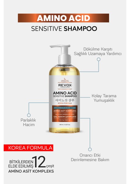 Amino Asit Saç Bakım Onarıcı, Nemlendirici, Dökülme Karşıtı Set / Şampuan & Keratin Saç Bakım Sütü indirimleri