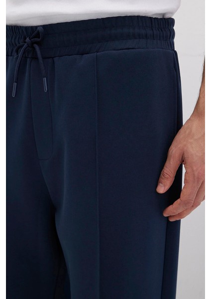 Erkek Beli Lastilkli ve Ipli Cep Detaylı Eşofman Altı M0010490 Lacivert modelleri