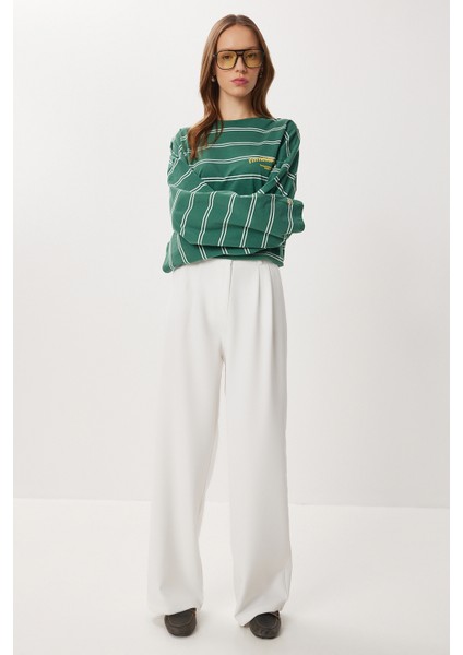 Cepli Dokuma Palazzo Pantolon LGK0007 Beyaz fiyatları