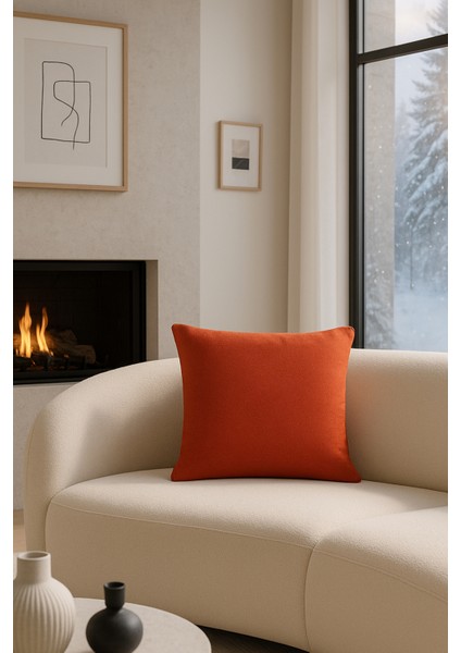 Nadia Kırlent Kılıfı Kiremit V1 50X50