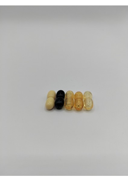 Kehribar ve Takılar Için 5 Adet Klips - Klips Limon Turuncu Sarı Siyah -