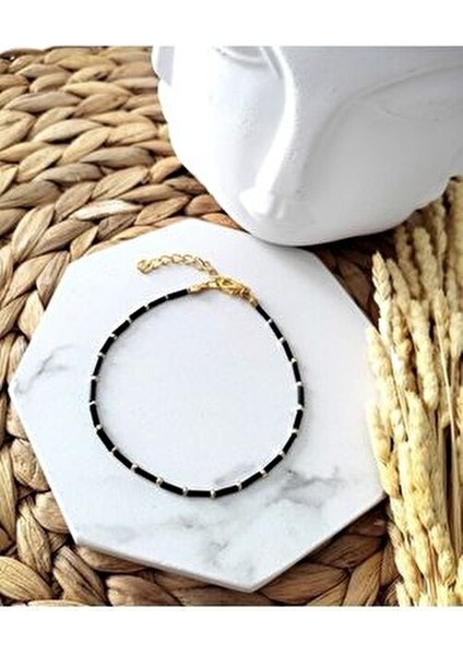 Kadın Siyah Çubuk Halhal fiyatları