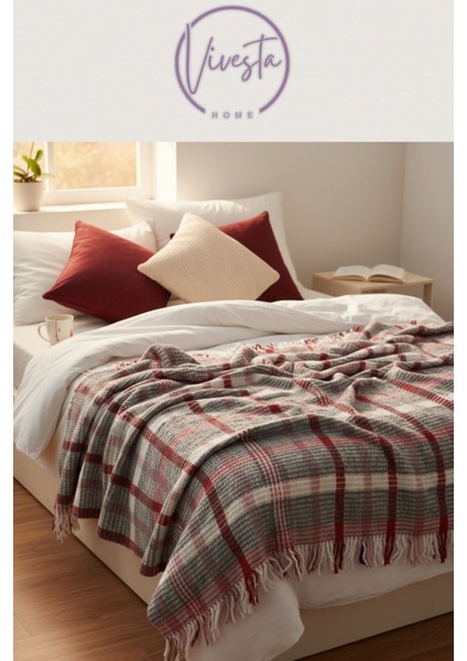 Scotch Battaniye 180×220 cm – Lüks, Yumuşacık ve Sıcak Tutucu Konfor Battaniyesi