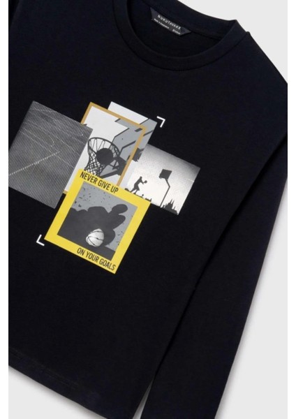 Erkek Çocuk Baskılı Uzun Kol Sweatshırt 7092 fırsatları