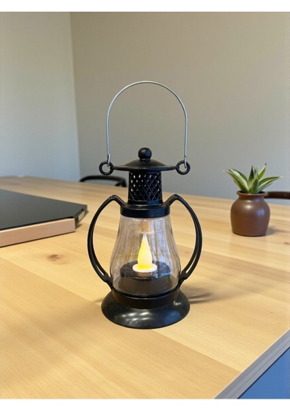 Nostaljik Sıcaklık Pilli Fener Şeklinde Gün Işığı Lamba 12 cm x 6 cm modelleri