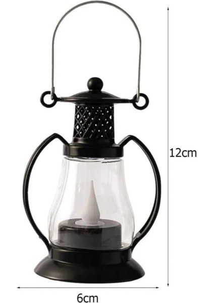 Nostaljik Sıcaklık Pilli Fener Şeklinde Gün Işığı Lamba 12 cm x 6 cm fırsatları