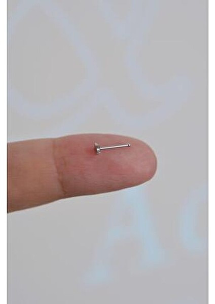 316 L Yıldız Hızma Burun Piercingi Gümüş Renkli