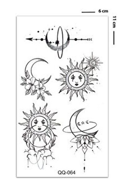 Minimal Ay ve Güneş Dövmesi indirimleri