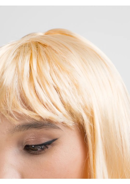 Platin Altın Dore Renk Uzun Düz Parti Peruğu (5067) fırsatları