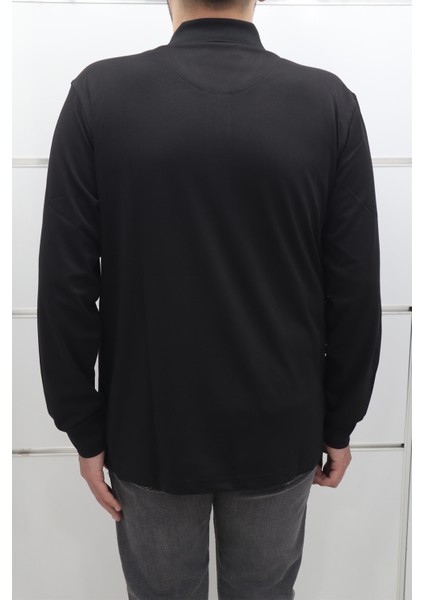 Fistan Store Erkek Düz Klasik Kesim Rahat Kalıp Polo Yaka Tek Cepli Kışlık Ince Sweat modelleri