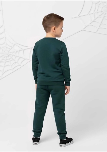 Erkek Çocuk Örümcek Adam Baskılı Orman Yeşili Eşofman Takımı fiyatları