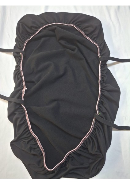 Kupon Desenli Siyah Motosiklet Koltuk Kılıfı Likralı Içi Polarlı Kumaş 13*19 cm Bask Iölçüleri fiyatları