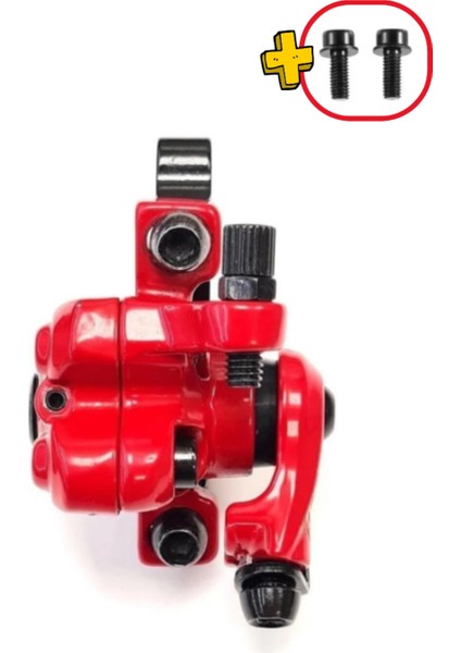 Onvo Ov 102 & 012 & 011 Scooter Uyumlu Fren Kaliperi Kırmızı Renkli