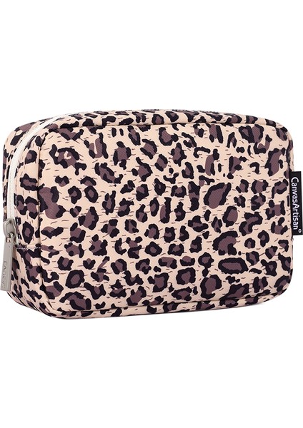 Canvasartısan H31-S11 Leopar Desenli Polyester Dijital Aksesuarlar Fermuarlı Saklama Kutusu Telefon Fare Taşıma Çantası (Yurt Dışından) fiyatları