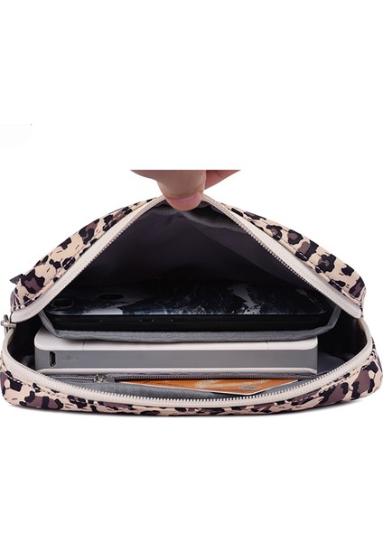 Canvasartısan H31-S11 Leopar Desenli Polyester Dijital Aksesuarlar Fermuarlı Saklama Kutusu Telefon Fare Taşıma Çantası (Yurt Dışından) indirimleri