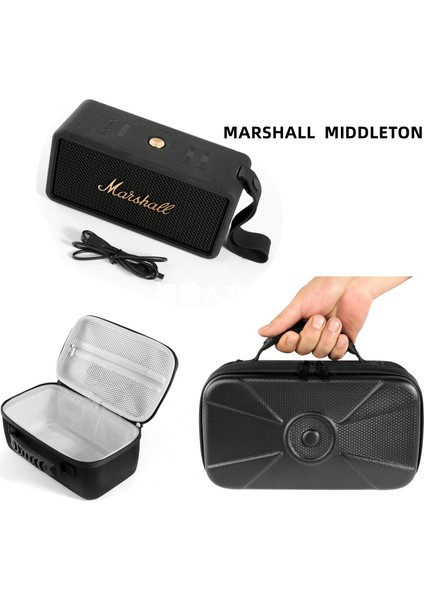 Marshall Middleton Bluetooth Uyumlu Kablosuz Hoparlör Için Saklama Çantası, Darbeye Dalı Eva Sert Kabuklu El Çantası (Yurt Dışından) fiyatları