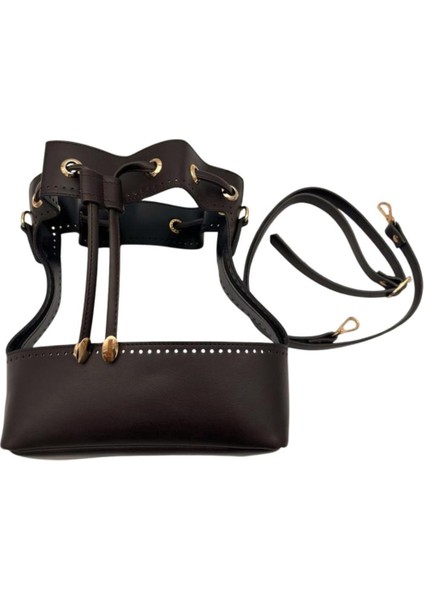 Torba Model Çanta Yapım Aparatı Koyu Kahve Light Gold Metalli fiyatları