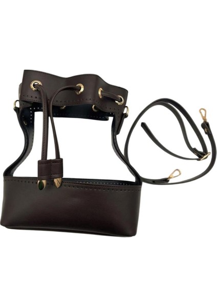 Torba Model Çanta Yapım Aparatı Koyu Kahve Light Gold Metalli modelleri