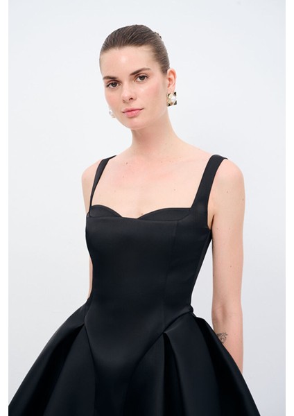 Askılı Mini Elbise Siyah 12445465000 modelleri