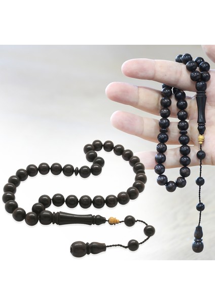 Sistemli Küre Kesim Abanoz Ağacı Tesbih fiyatları