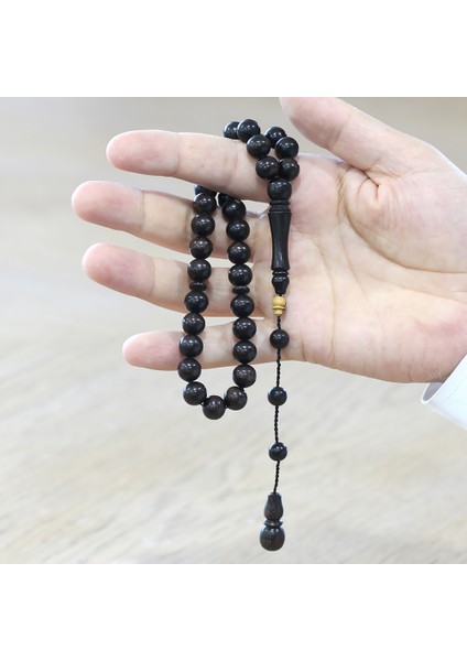 Sistemli Küre Kesim Abanoz Ağacı Tesbih modelleri