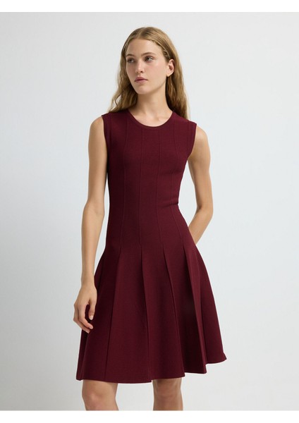 Kolsuz Triko Elbise Bordo 12445593000 fiyatları