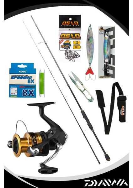 Rx Lure Bf 270CM 10-35GR Shimano Fx 4000 8 Örgü Spin Olta Seti