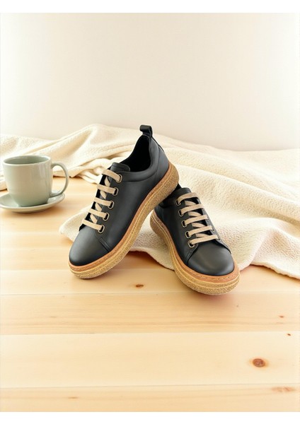 D25KA-120 Siyah Hakiki Deri Tam Ortopedik Kadın Casual Günlük Ayakkabı fiyatları