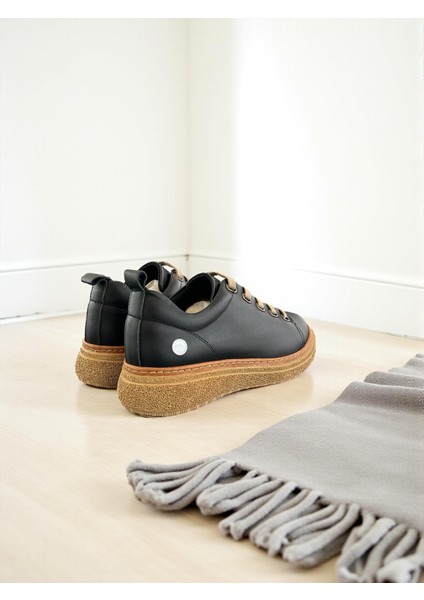 D25KA-120 Siyah Hakiki Deri Tam Ortopedik Kadın Casual Günlük Ayakkabı modelleri