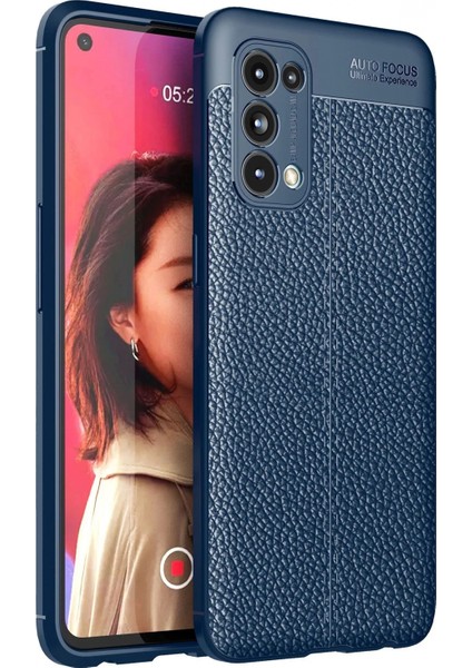 Oppo Reno 5 Kılıf Auto Focus Kapak - Lacivert (K95)