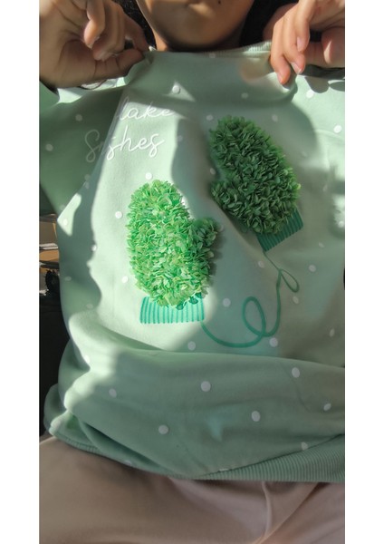 Kız Çocuk Sweatshirt Bluz Rahat Modern Şık Yumuşacık, Canlı Renkler