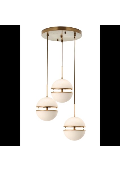 Ledli Üçlü Yuvarlak Avize A-167-3