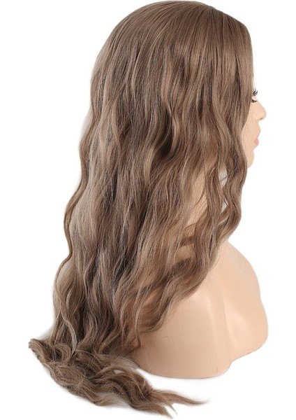 Su Dalgası Uzun Perçemsiz Fiber Sentetik Peruk / Küllü Bebek Sarı fiyatları