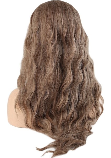 Su Dalgası Uzun Perçemsiz Fiber Sentetik Peruk / Küllü Bebek Sarı fırsatları