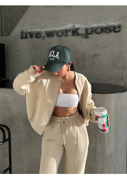 Kadın Şardonlu Üç Iplik Kışlık Eşofman Takımı indirimleri