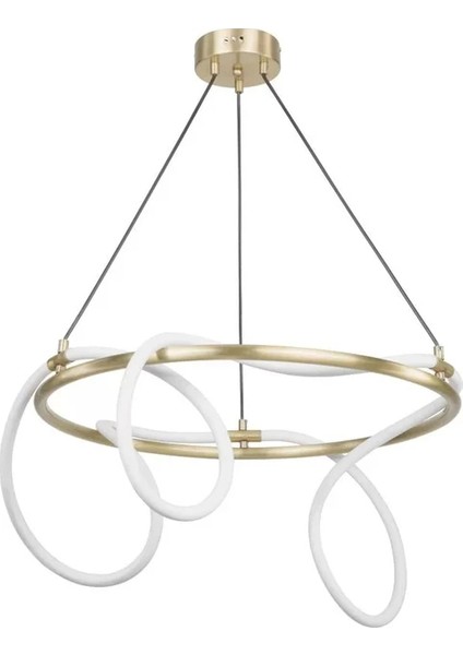 Yumuşak Boru Modern LED Avize - 50CM