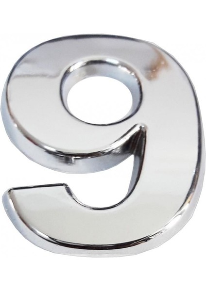 Cemax Krom Yapışkanlı 9 Rakamı 5 cm