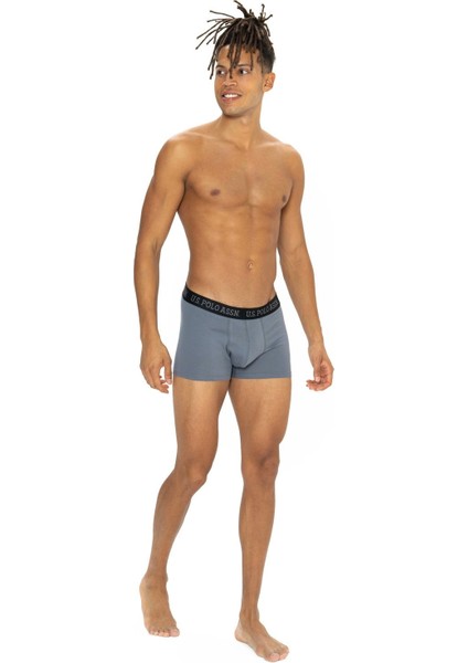 U.s Polo Assn. 80542 Erkek Pamuklu 3'lü Boxer Siyah-Antrasit modelleri