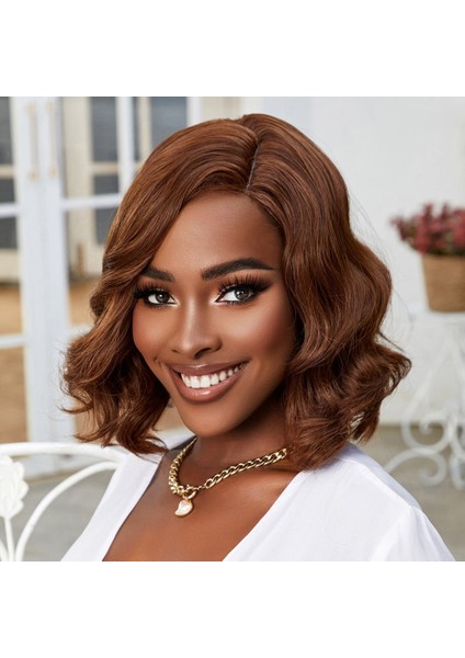 Kahve Karamel Yan Tül Peruk modelleri