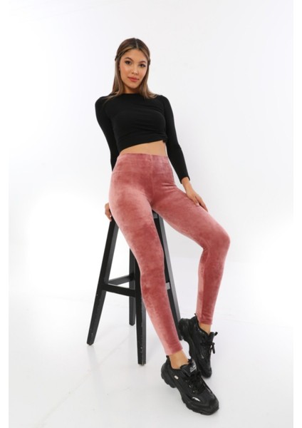 Kadife Tayt Toparlayıcılı Gül Pembe fiyatları