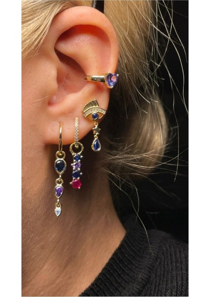 Renkli Sallantılı Halka Küpe fiyatları