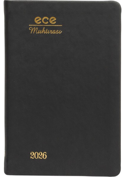 Ece-5d Galata Siyah Çizgili Günlük 8,5X13 2026