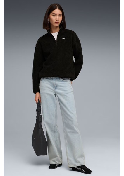 Ess Elevated Half-Zip Kadın Sweatshirt modelleri