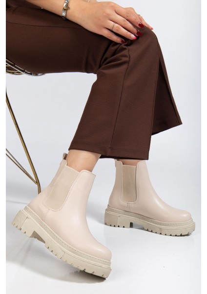812-2137 Bej Lastikli Günlük Kadın Bot fiyatları