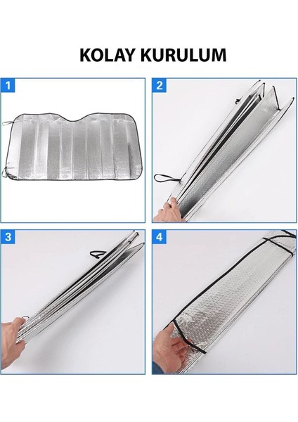 Araba Ön Cam Güneşlik Oto Güneşlik Perde Araç Güneş Önleyici Uyumlu Koruyucu Katlanabilir Vantuslu fırsatları