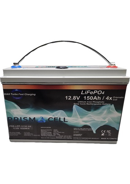 Lifepo4 Akü 150A 12.8 Volt 2kwh Lityum Marin, Karavan, 12V 150 Amper Solar Akü Batarya